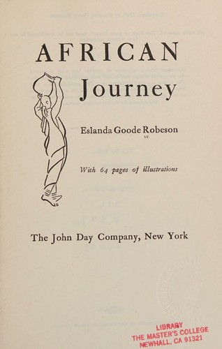 Cover for African journey