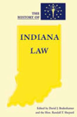 Cover for The history of Indiana law
