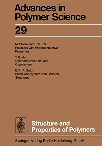 Cover for Structure and Properties of Polymers
