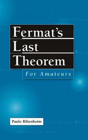 Cover for Fermat's last theorem for amateurs