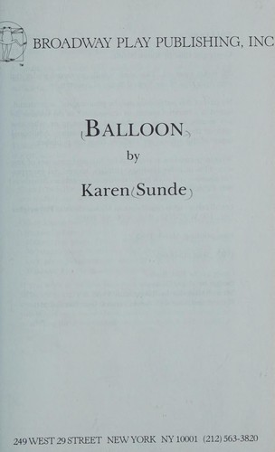 Cover for Balloon