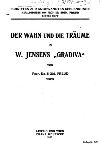 Cover for Der Wahn und die Träume in W. Jensens "Gradiva"