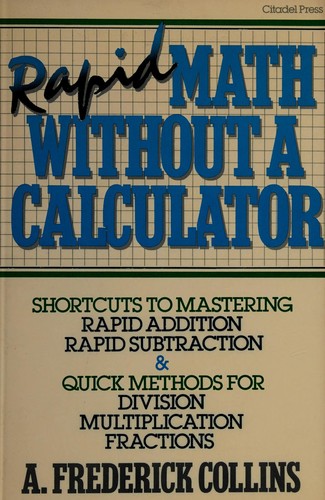 Cover for Rapid math without a calculator
