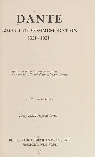 Cover for Dante