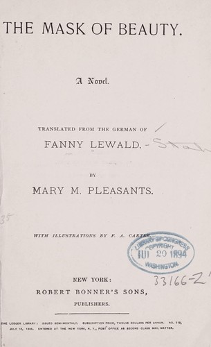 Cover for The mask of beauty