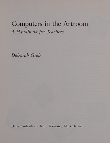 Cover for Computers in the artroom