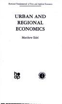 Cover for Urban and Regional Economics: Marxist Perspectives