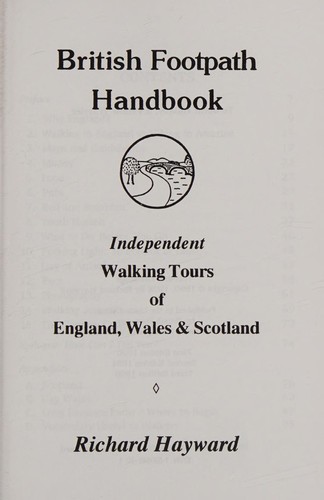 Cover for British Footpath Handbook 