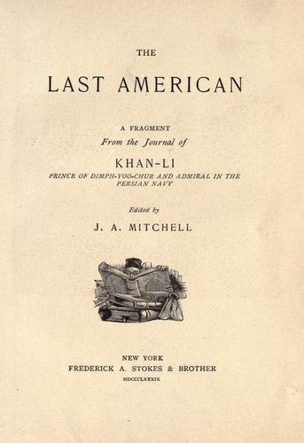 Cover for last American