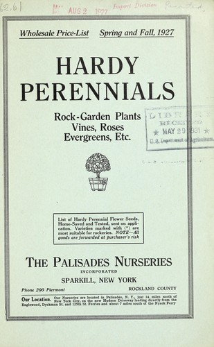 Cover for Hardy perennials, rock garden plants, vines, roses, evergreens, etc