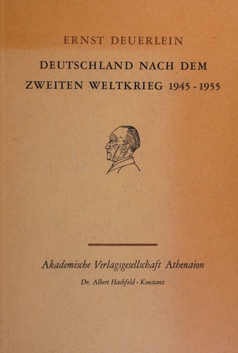 Cover for Deutschland nach dem zweiten Weltkrieg, 1945-1955.