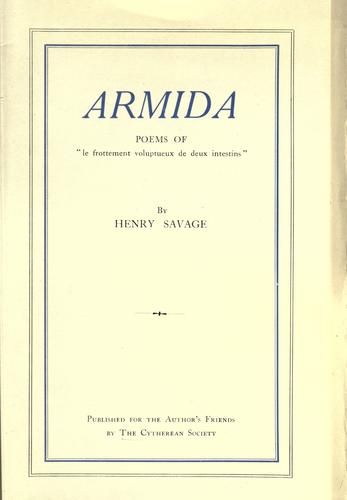 Cover for Armida