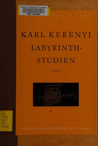 Cover for Labyrinth-Studien. Labyrinthos als Linienreflex einer mythologischen Idee ... Zweite, erweiterte Ausgabe. [With plates.].
