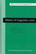Cover for History of linguistics 2002