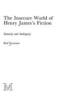 Cover for The Insecure world of Henry James's fiction