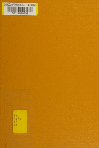 Cover for Aufbau, Absicht und Form der Pragmateiai Philodems.