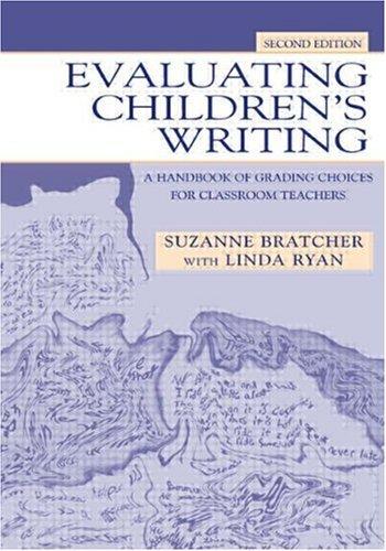 Cover for Evaluating Children's Writing
