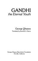 Cover for Gandhi, the Eternal Youth