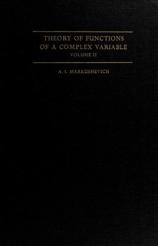Cover for Theory of functions of a complex variable