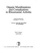 Cover for Organic manifestations and complications in rheumatoid arthritis
