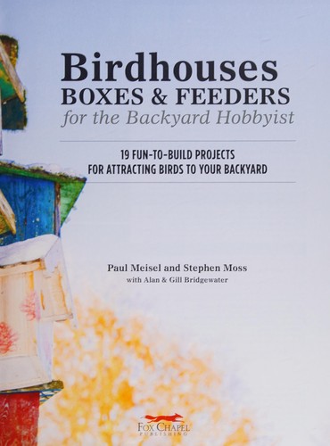 Cover for Birdhouses, boxes & feeders for the backyard hobbyist
