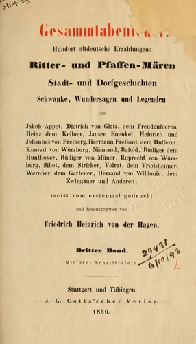 Cover for Gesammtabenteuer