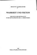 Cover for Wahrheit und Fiktion