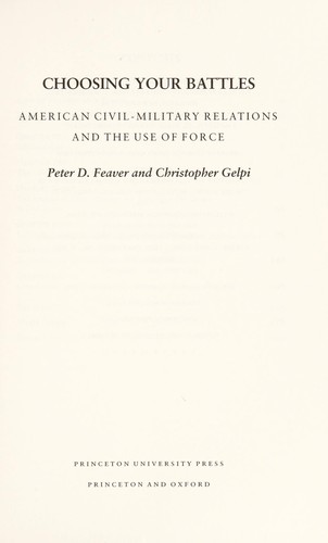 Cover for Choosing your battles