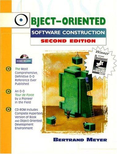 Cover for Object-Oriented Software Construction (Book/CD-ROM) (2nd Edition) (Prentice-Hall International Series in Computer Science)