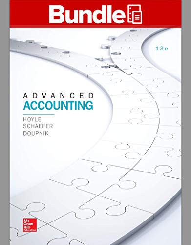Cover for GEN COMBO ADVANCED ACCOUNTING; CONNECT ACCESS CARD