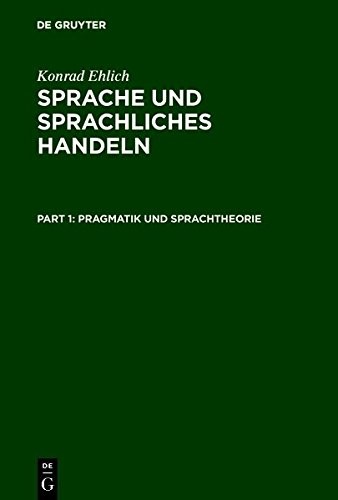 Cover for Sprache und sprachliches Handeln (German Edition)