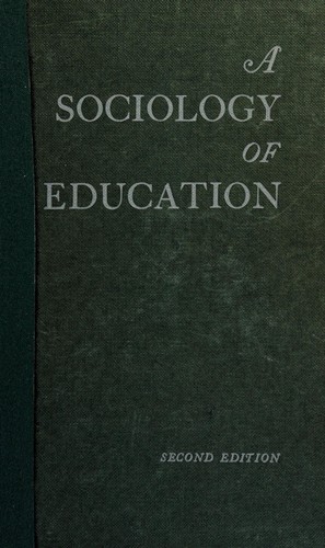 Cover for A sociology of education