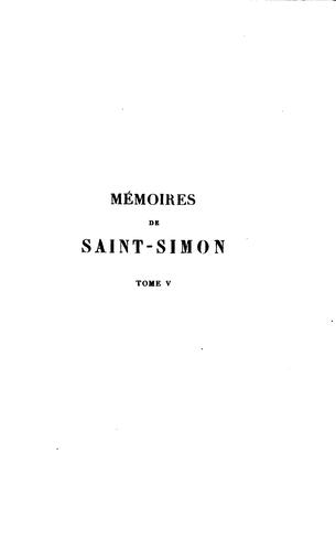 Cover for Mémoires de Saint-Simon