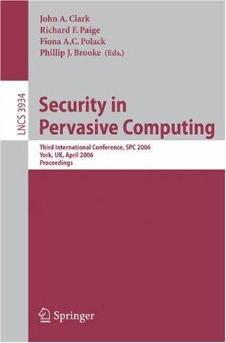 Cover for Security in Pervasive Computing