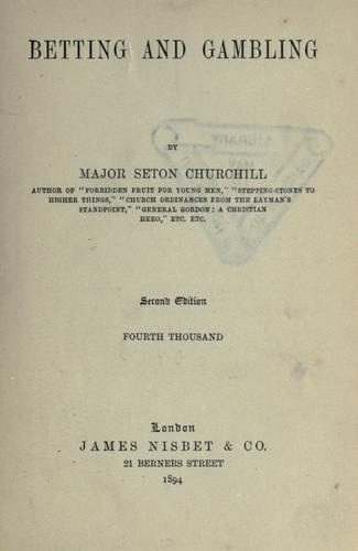 Cover for Betting and gambling