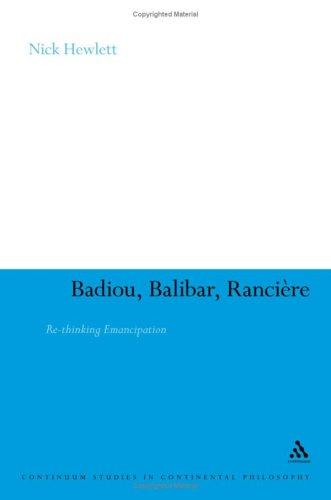 Cover for Badiou, Balibar, Ranciere