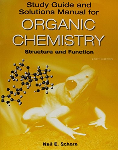 Cover for Study Guide/Solutions Manual for Organic Chemistry
