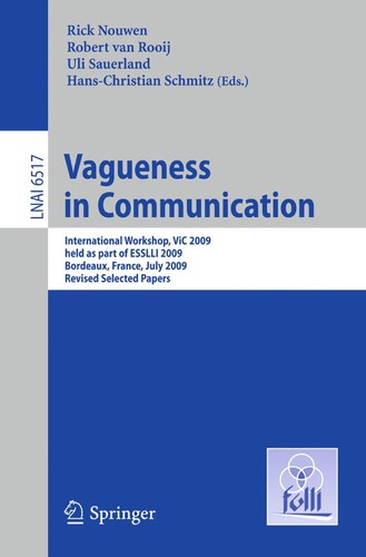 Cover for Vagueness in Communication