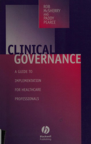 Cover for Clinical governance