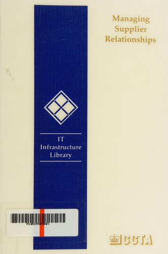 Cover for Managing supplier relationships