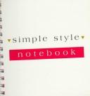 Cover for Simple Style Notebooks, Red (Simple Style Notebook)