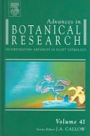 Cover for Advances in Botanical Research, Volume 20