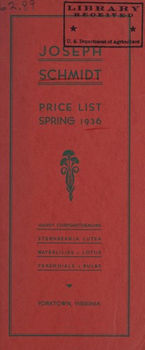 Cover for Price list, spring 1936