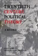 Cover for Twentieth century political theory