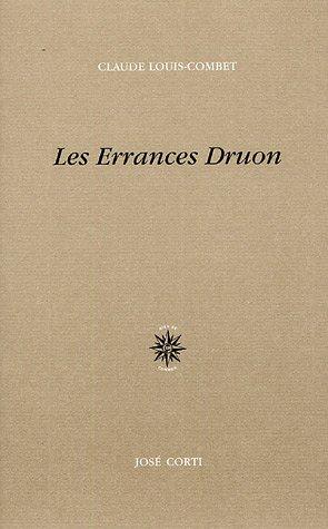 Cover for Les errances Druon