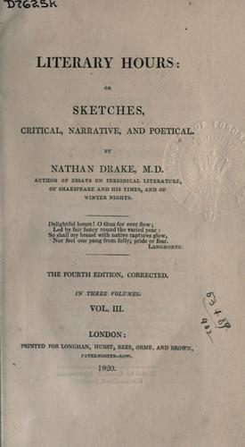 Cover for Literary hours