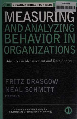 Cover for Measuring and analyzing behavior in organizations
