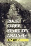 Cover for Rock Slope Stability Analysis