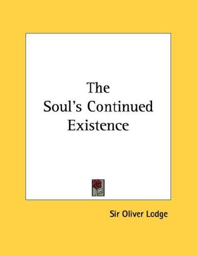 Cover for The Soul's Continued Existence