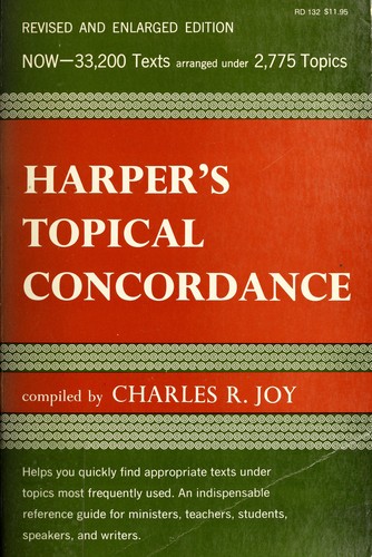 Cover for Harper's Topical Concordance of the Bible